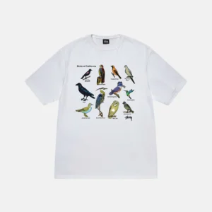 CALIFORNIA BIRDS WHITE TEE