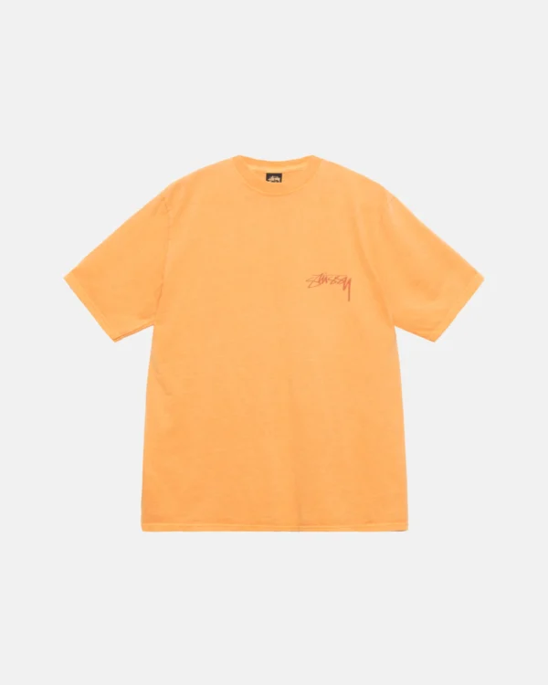 OUR LEGACY DOT PIGMENT DYED YELLOW TEE