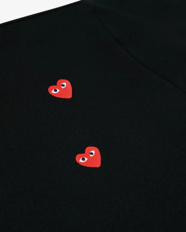 Play Multi Red Heart Logo T-Shirt Black