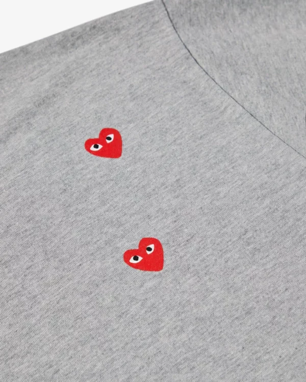 Play Multi Red Heart Logo T-Shirt Grey
