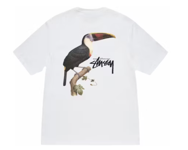 Stussy Toucan White Tee